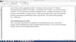 C# Programming: Creating a Menu with Switch Statement