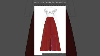 Создание эскиза одежды в #adobeillustrator  + раскрашивание в нейросети newarc #ai #digitalfashion