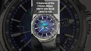 3 features of the Citizen Attesa UNITE with BLUE Limited Edition 2200 Pc CB0215-18L