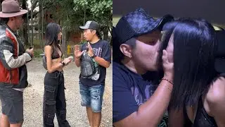 El efrey reta a Perroosky al que más suba chicas al carro 😱 / El Perroosky