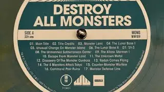 Vinyl play - Destroy All Monsters soundtrack (1968) - LP - Akira Ifukube, Ishido Honda