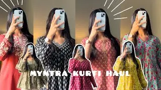 *HUGE* MYNTRA SHORT KURTI HAUL😍||14 MUST HAVE KURTIS🎀|| SUMMER CLOTHES TRY ON HAUL💕