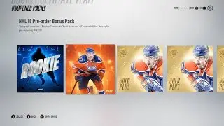 Returning User Bonus + Pre Order Pack Opening (NHL 18 HUT)