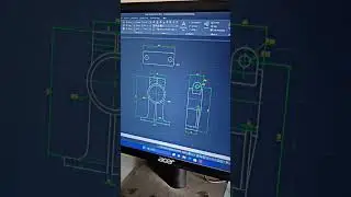 Draughtsman Mechanical 📐 3rd angle orthographic view. #draughtsman #mechanical #engineering #design
