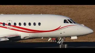 Dassault Falcon 2000EX take off, great sound!