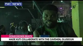 [WATCH] Made Kuti Proves Music Is In The Lineage As He Collaborates With The Cavemen, Olusegun