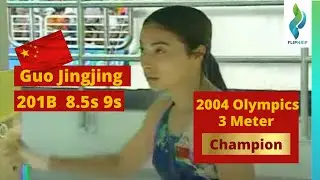2004 Guo Jingjing 郭晶晶 - China team - 201b - 8.5s 9s - Women 3 meter Diving springboard