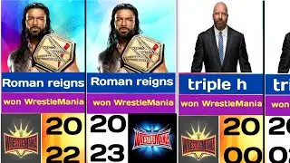 Comparison_unstoppable wrestlemania kings-!the greatest winners WWE history 