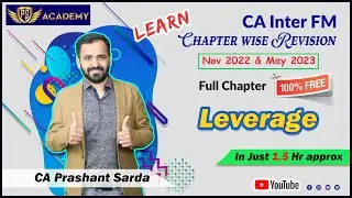 CA Inter FM | Chapter wise Revision | Leverage