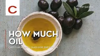 How much oil to use when Searing Scallops | Chef Evan Munley | Tips #shorts