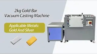 Industrial 2kg Gold Bar Vacuum Casting Machine | German Induction Tech & Siemens PLC