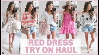 AFFORDABLE SUMMER CLOTHING HAUL 2019 | RED DRESS TRY ON HAUL | SUMMER OUTFIT IDEAS