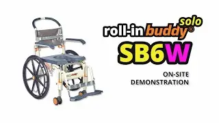 Roll-In Buddy Solo SB6w - On-site Demo - Mobile Shower Chair for Self-Propelling Users