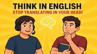 Подкаст на английском для начинающих: Думайте по-английски БЫСТРО | Перестаньте переводить СЕЙЧАС