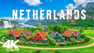 Netherlands 4K | A Land of Windmills & Tulips – Calm Canals, Soft Light & Pure Balance