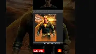 Black Adam || Movie Poster Design || Photoshop Tutorial #shorts