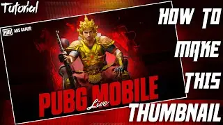 How to Make pubg Live Streaming Thumbnail | Android Tutorial | pubg mobile | Gaming Thumbnail | ANS