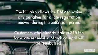 NCDMV license, registration expiration dates extended 5 months