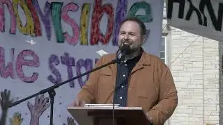 &ldquo;Hands Off&rdquo; Indivisible on the Lakeshore Rally in Hackley Park in Muskegon Michigan 4/5/25