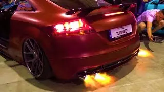 Brutal Audi TTS | Exhaust Flames | Loud Sounds - Tuning Show Sofia 2018
