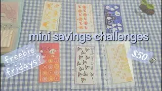 First ever (mini) savings challenges cash stuffing!! | low-income | bi-weekly pay
