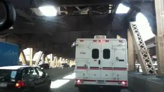 Ricky cruzando de Ed Koch Queens Boro Bridge Lower RDWY