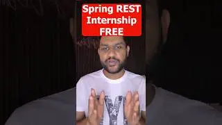 Free Spring REST Internship #java #shorts