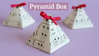 Paper Pyramid Box Tutorial | DIY Triangle Gift Box