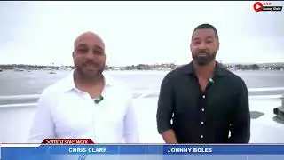 Chris Clark and Johnny Boles at the QuantumFi Global Global yacht party