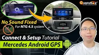 Руководство по настройке проводного подключения экрана GPS на Android для Mercedes Benz A B C E GLK ML GL CLS NTG4.5