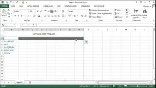 Excelde haftalık ders programı
