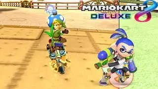 Mario Kart 8 Renegade Roundup as Link and Inkling (KING BOO KEEPS GETTING STARS!!)