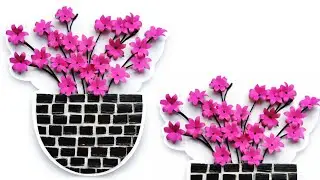 Sirf Paper Se Banaya  Sundar Wall Hanging 🌸 | Easy Paper Flower Craft