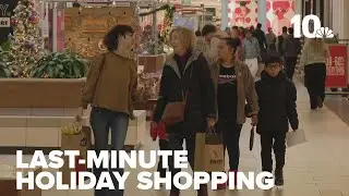 Last-minute holiday shoppers flock to malls, local stores