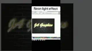 Neon Light Effect in coreldraw #learnwithja #computereducation #coreldraw #designs