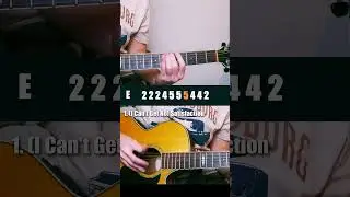 I Can't Get No (Satisfaction) on One String ! #guitar #beginners