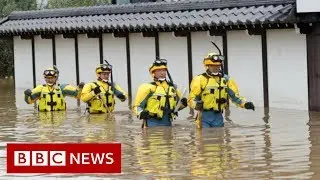 Typhoon Hagibis: Rescuers deployed in wake of deadly storm - BBC News