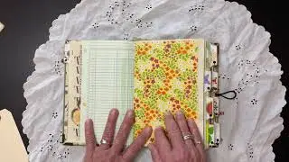 SOLD - Flip through, Four Seasons Journal - Junk Journal - Book - Altered Book