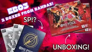 EB03 One Piece Card Game Unboxing &ndash; 2 Booster Boxes! (Crazy Hits?)