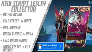‼️NEW SCRIPT SKIN LESLEY COLLECTOR FULL EFFECT & VOICE WORK CLASSIC & RANK NO PW