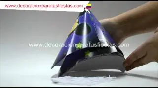 Gorro para decoraci&oacute;n infantil de cumplea&ntilde;os de mickey mouse