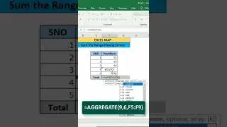How to Ignore the Errors Using Aggregate Function in Excel | MS Excel Tutorial