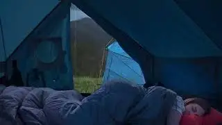 LLUVIA y TRUENOS INTENSOS EN TIENDA DE CAMPA&Ntilde;A EN UNA MONTA&Ntilde;A TRANQUILA, ADIOS AL ESTR&Eacute;S