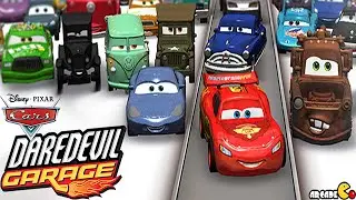 Cars Daredevil Garage - Racing Stunt With Disney Pixar Cars Lighting McQueen Master And More!