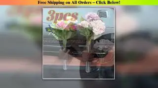Hydroponic Plant Holder Car Air Vent Flower Decoration Rack Auto Interior Ornament Black Brown