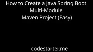 Multi Module - Java Spring Boot Maven project