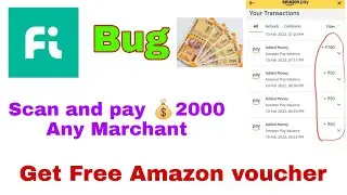 Fi money app मे Bug get amazon voucher#Shorts