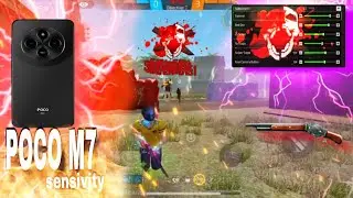 Free Fire Headshot Setting ✅ || Poco M7 5G Sensitivity Setting ⚙️ Secret Setting For Poco Mobile