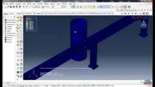 Abaqus Guardrail Impact Simulation 2 - 100 Velocity