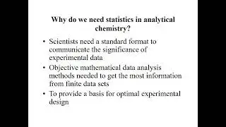 Analytical Chemistry, Error in chemical Analysis